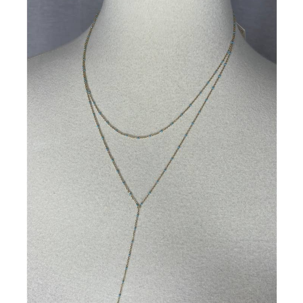 NWT Argentino Vivo 18kt gold Plated Drop necklace - Picture 2 of 5